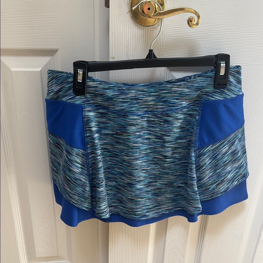 Athleta Blue Gray Skater Skirt Mini Athletic